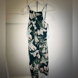 Adelyn Rae green floral mini dress.